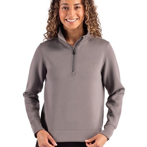 Cutter & Buck Roam Epic Versatility Recycled Womens Quarter Zip Pullover Thumbnail