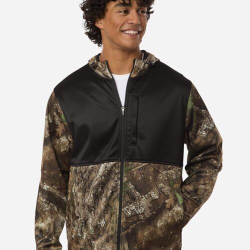 Unisex Realtree® Performance Colorblocked Full-Zip Hooded Sweatshirt Thumbnail