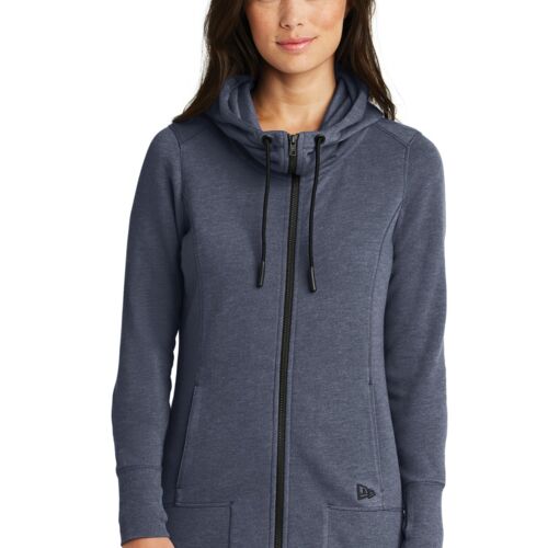 New Era® Women's Tri-Blend Fleece Full-Zip Hoodie Thumbnail