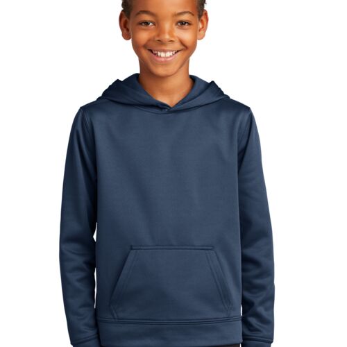 Youth Performance Fleece Pullover Hooded Sweatshirt (Name + Number) Thumbnail