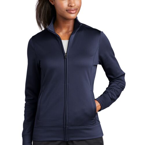 Ladies Sport Wick ® Fleece Full Zip Jacket Thumbnail