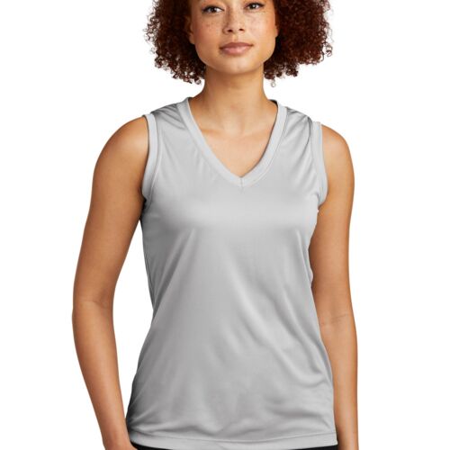 Ladies Sleeveless PosiCharge ® Competitor V Neck Tee Thumbnail