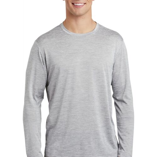 PosiCharge® Long Sleeve Electric Heather Tee (LAST NAME OPTION) Thumbnail