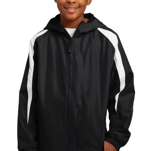 Youth Fleece Lined Colorblock Jacket (b45) Thumbnail
