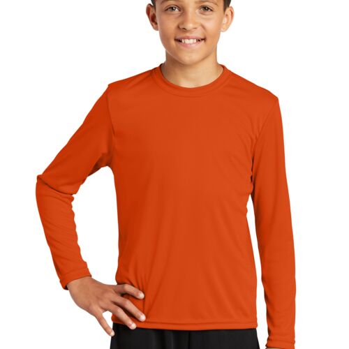 Youth Long Sleeve PosiCharge® Competitor™ Tee (NAME+NUMBER) Thumbnail
