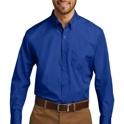 Port Authority® Men's Tall Long Sleeve Carefree Poplin Shirt (Yeo & Yeo) Thumbnail
