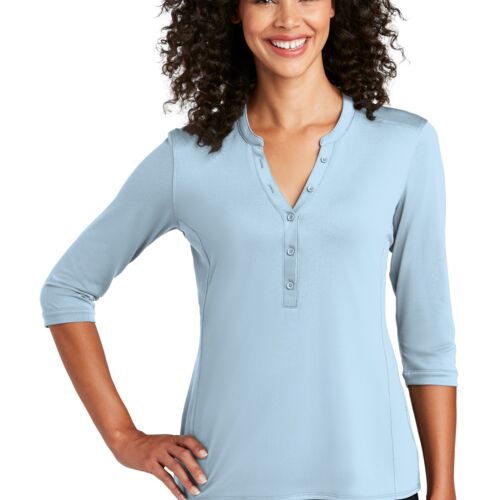 Port Authority® Women's UV Choice Pique Henley (Yeo & Yeo) Thumbnail