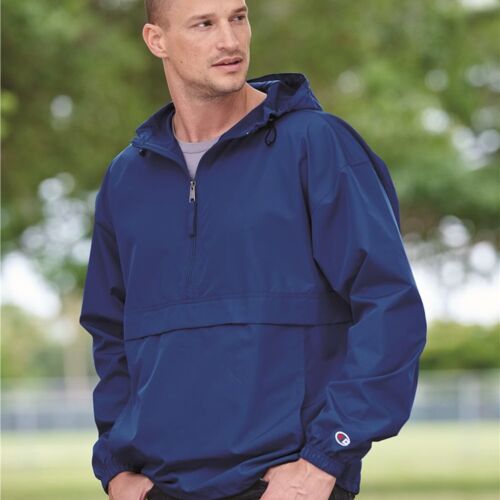 Hooded Packable Quarter-Zip Jacket (NAME REQUIRED) Thumbnail