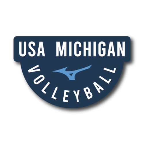 USA MI Volleyball Decal Thumbnail