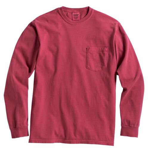Garment-Dyed Heavyweight Long Sleeve Pocket T-Shirt Thumbnail