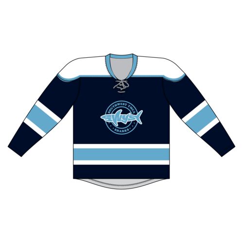 Sublimated Hockey Jersey with Lace Neck Thumbnail