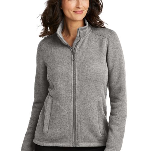 Port Authority® Women's Arc Sweater Fleece Jacket (Berry Brothers) Thumbnail