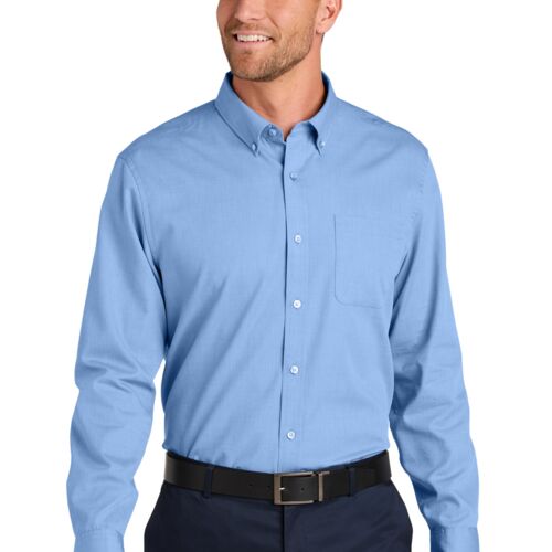 Port Authority® Long Sleeve Nailhead Easy Care Shirt Thumbnail