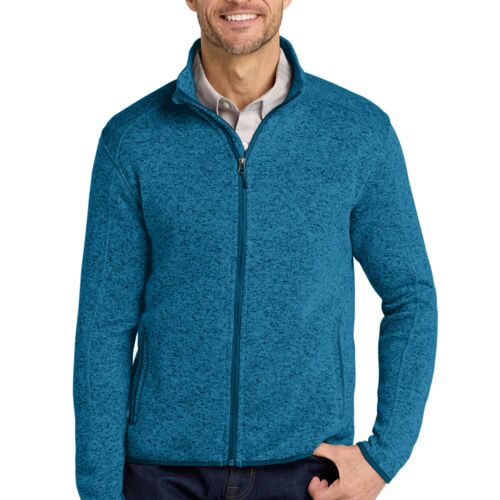 Port Authority® Sweater Fleece Jacket (KA Name/Specialty Option) Thumbnail