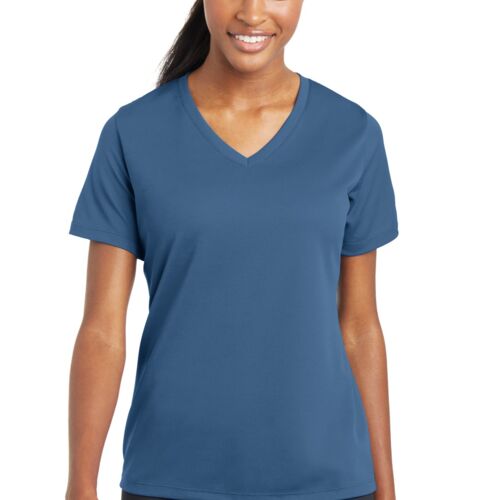 Women's PosiCharge® RacerMesh® V-Neck Tee Thumbnail