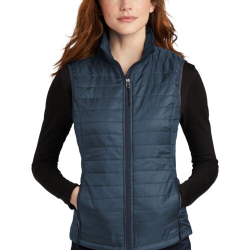 Copy of Women's Packable Puffy Vest (b45) Thumbnail