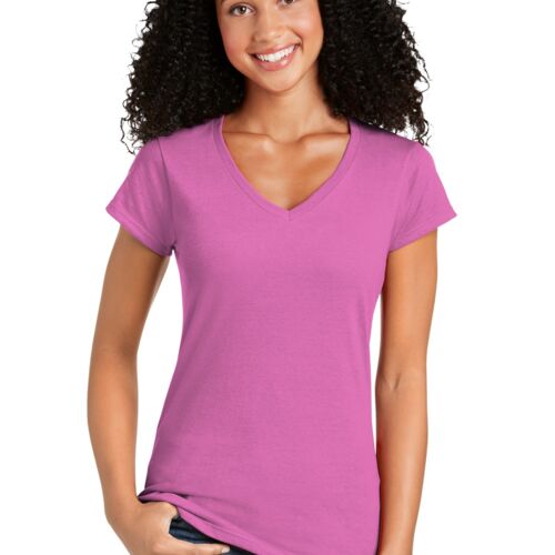 Softstyle® Women's Fit V-Neck T-Shirt (Custom Fields Enabled) Thumbnail