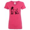 Women’s Glitter V-Neck T-Shirt Thumbnail