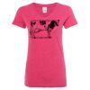 Women’s Glitter V-Neck T-Shirt Thumbnail
