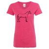 Women’s Glitter V-Neck T-Shirt Thumbnail