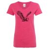 Women’s Glitter V-Neck T-Shirt Thumbnail