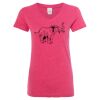 Women’s Glitter V-Neck T-Shirt Thumbnail