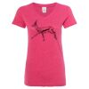 Women’s Glitter V-Neck T-Shirt Thumbnail