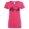 Women’s Glitter V-Neck T-Shirt Thumbnail