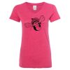 Women’s Glitter V-Neck T-Shirt Thumbnail
