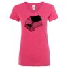 Women’s Glitter V-Neck T-Shirt Thumbnail