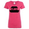 Women’s Glitter V-Neck T-Shirt Thumbnail