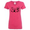 Women’s Glitter V-Neck T-Shirt Thumbnail