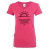 Women’s Glitter V-Neck T-Shirt Thumbnail