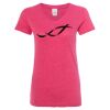 Women’s Glitter V-Neck T-Shirt Thumbnail