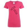 Women’s Glitter V-Neck T-Shirt Thumbnail