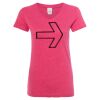 Women’s Glitter V-Neck T-Shirt Thumbnail