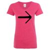 Women’s Glitter V-Neck T-Shirt Thumbnail