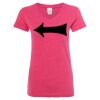 Women’s Glitter V-Neck T-Shirt Thumbnail