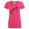 Women’s Glitter V-Neck T-Shirt Thumbnail