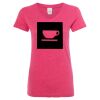 Women’s Glitter V-Neck T-Shirt Thumbnail
