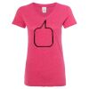 Women’s Glitter V-Neck T-Shirt Thumbnail