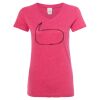 Women’s Glitter V-Neck T-Shirt Thumbnail