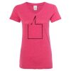 Women’s Glitter V-Neck T-Shirt Thumbnail