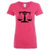 Women’s Glitter V-Neck T-Shirt Thumbnail