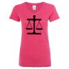 Women’s Glitter V-Neck T-Shirt Thumbnail