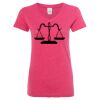 Women’s Glitter V-Neck T-Shirt Thumbnail