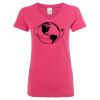 Women’s Glitter V-Neck T-Shirt Thumbnail