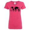 Women’s Glitter V-Neck T-Shirt Thumbnail