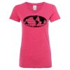 Women’s Glitter V-Neck T-Shirt Thumbnail