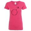 Women’s Glitter V-Neck T-Shirt Thumbnail